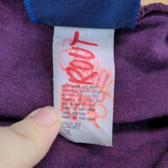 Vintage Blair Menswear Dress Shirt Mens Size 2XL Purple Striped Made in USA - Picture 13 of 13